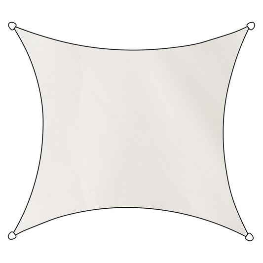Sonnensegel Rechteck 360 cm weiß (A)