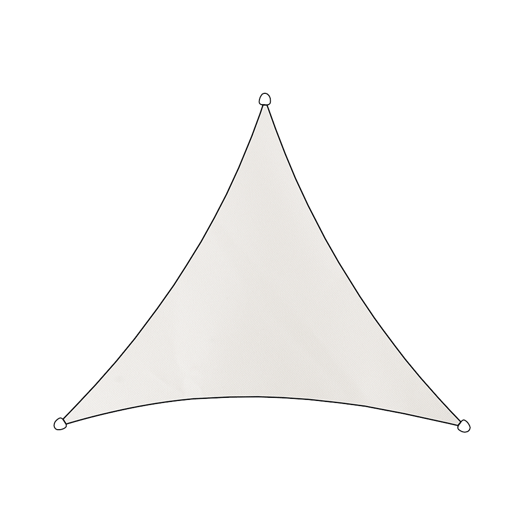Sonnensegel Dreieck 500 cm weiß