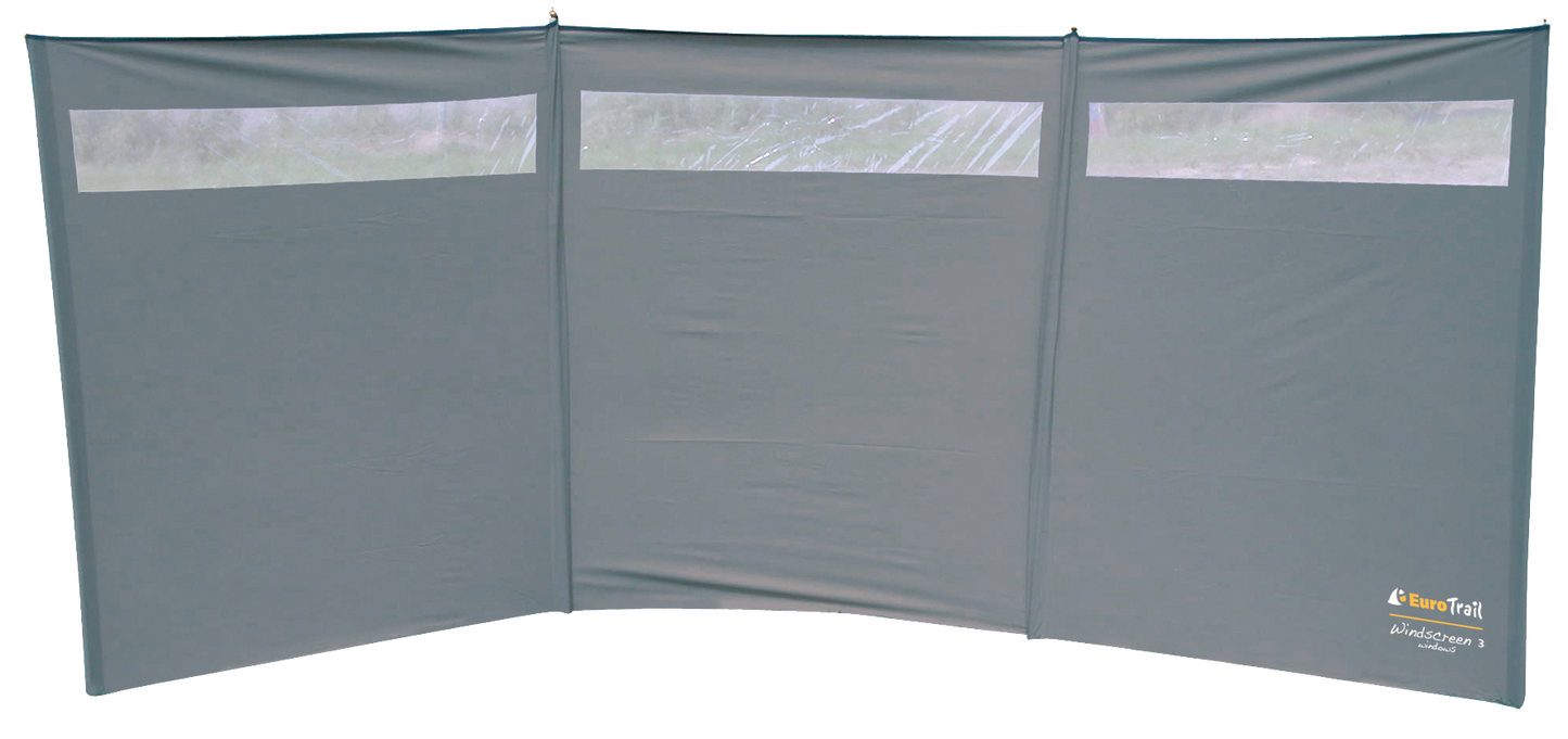 Windschutz 3 mit Fenster, grau (R)