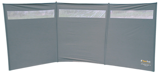 Windschutz 3 mit Fenster, grau (R)