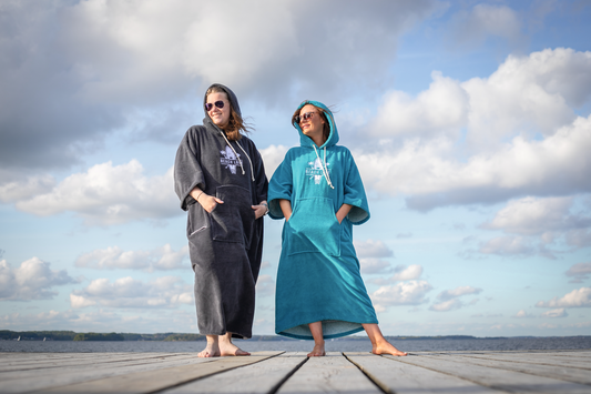 Poncho petrol Gr. XL-XXL (R)