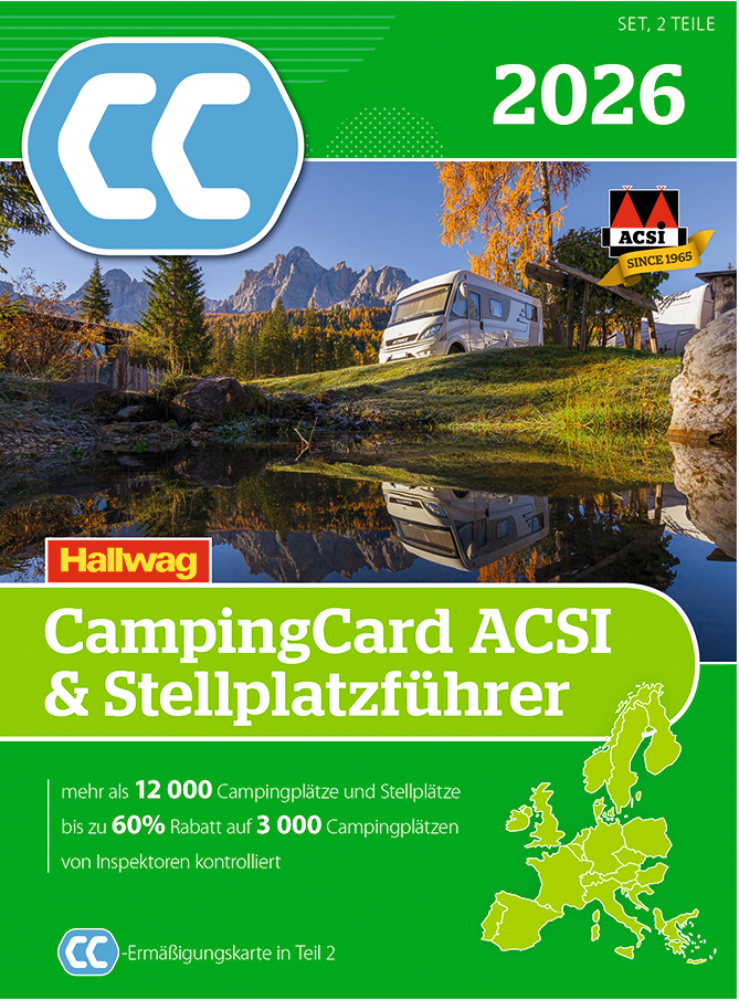 ACSI CampingCard & Stellplatzf. 2026