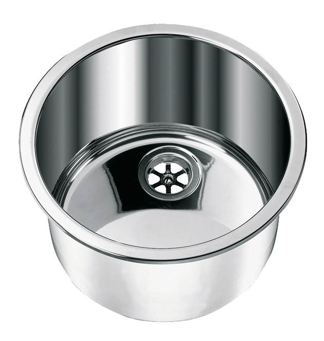Spüle rund, INOX  D. 330 mm, T. 180mm(A)