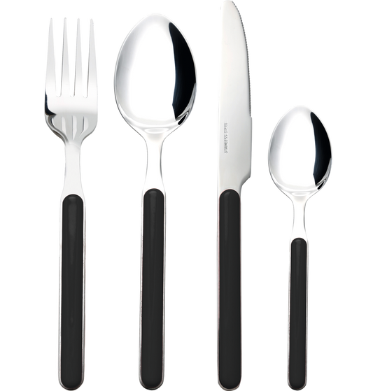 Besteckset schwarz