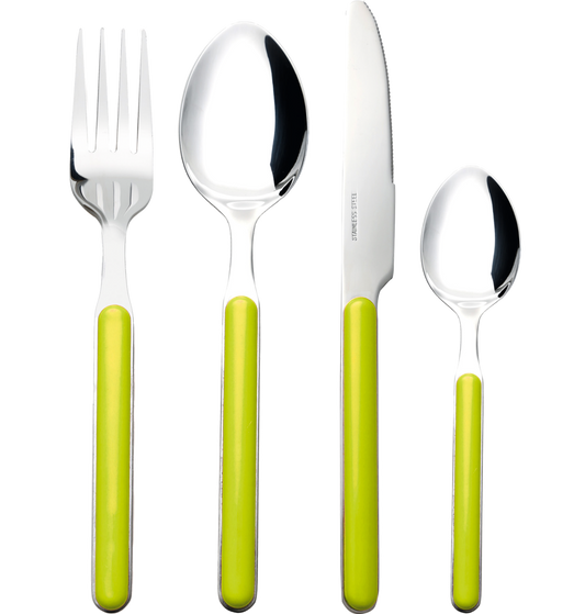 Besteckset grün