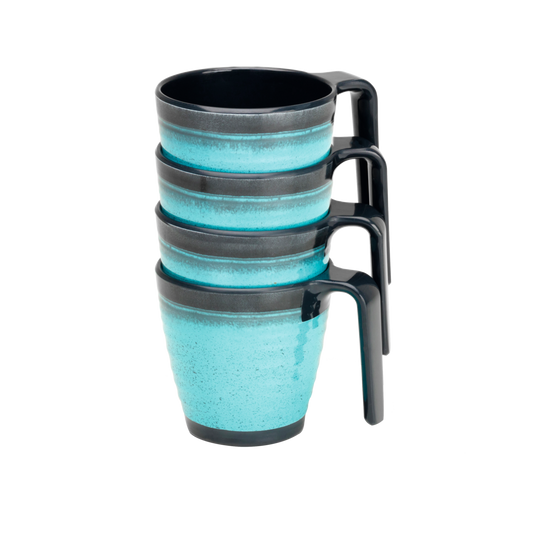 Henkelbecher-Set Prem. Granite-Aqua