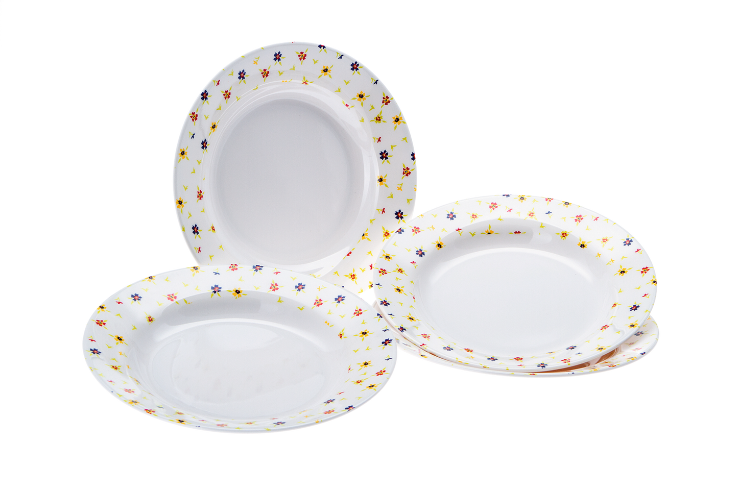 Suppenteller RAINBOW FLOWERS 4 tlg. (R)
