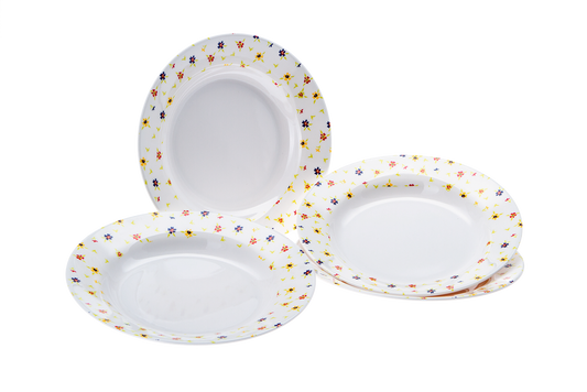 Suppenteller RAINBOW FLOWERS 4 tlg. (R)