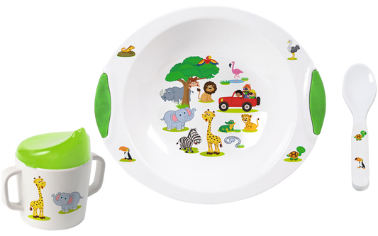 Kindergeschirrset Jungle Parade