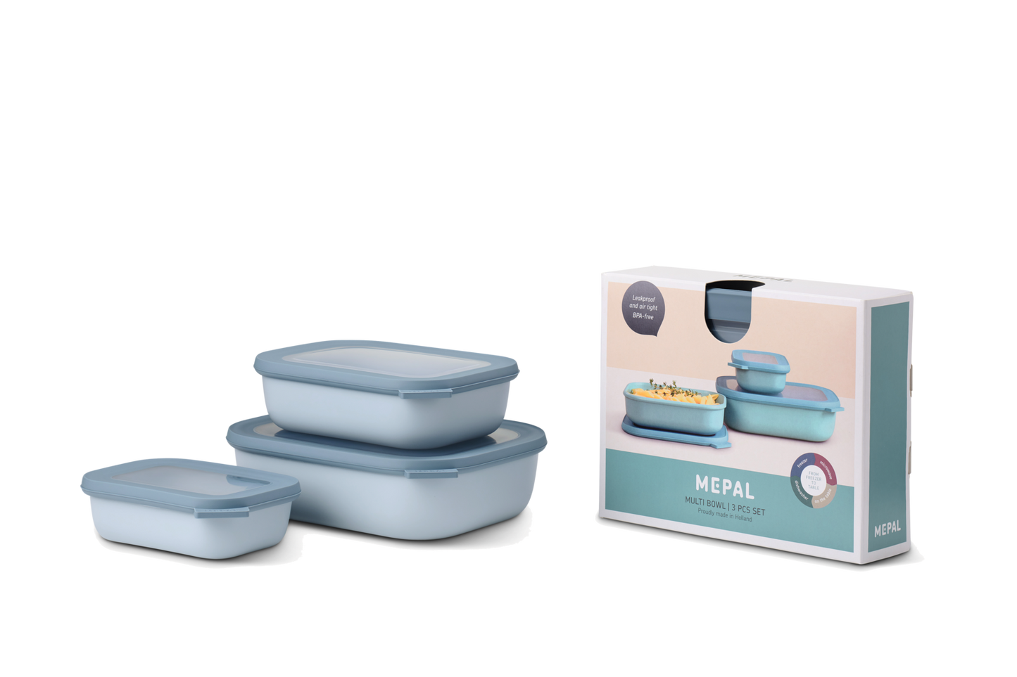 Dosenset CIRQULA eckig Nordic blue (R)