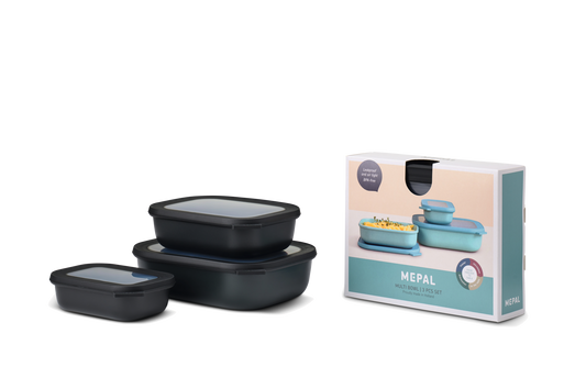 Dosenset CIRQULA eckig Nordic black (R)