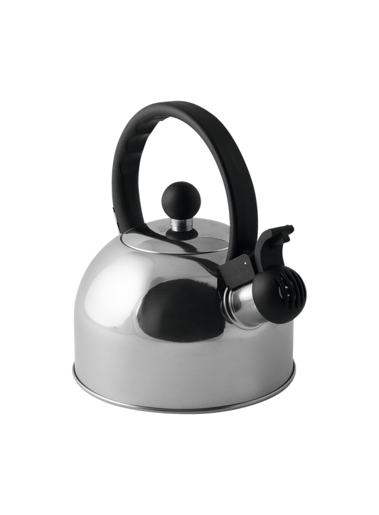 Flötenkessel Edelstahl silber 1 l