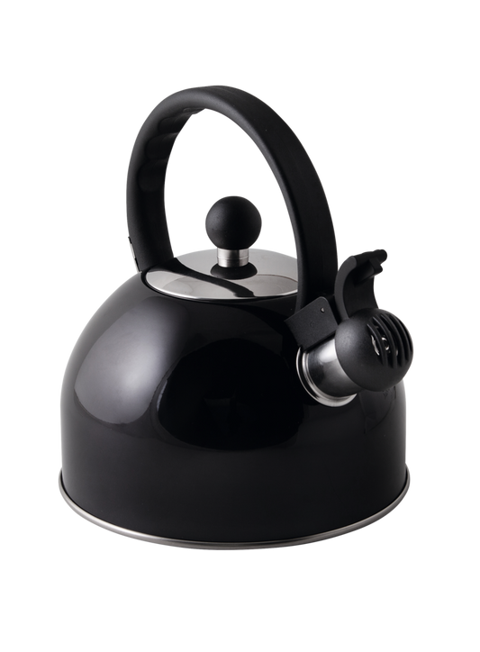 Flötenkessel Edelstahl schwarz 1,5 l