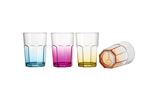 Trinkgläser Set OCTOGLASS COLOR