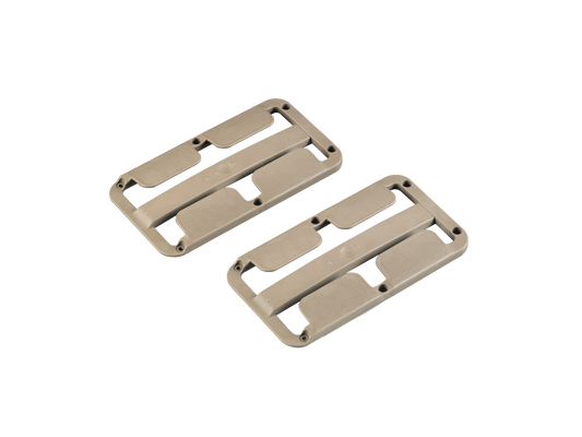 Rotweinglashalter 2-er Set, beigegrau