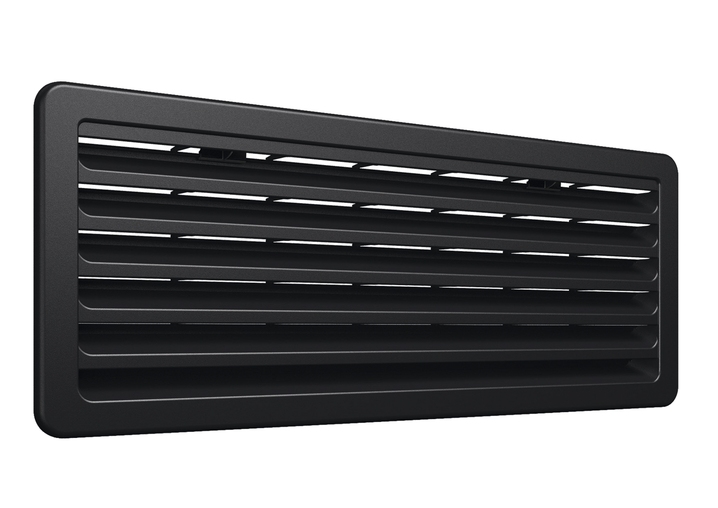 Lüftungsgitter kpl. Vent 186x483 schwarz
