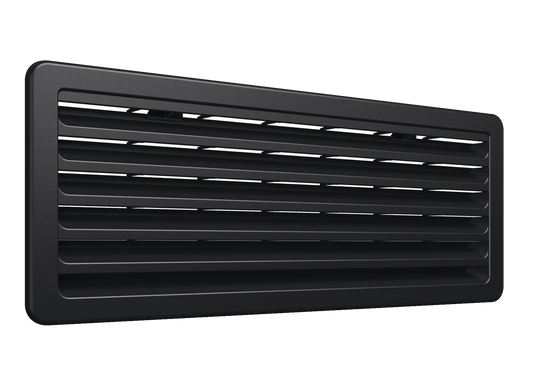 Lüftungsgitter kpl. Vent 186x483 schwarz