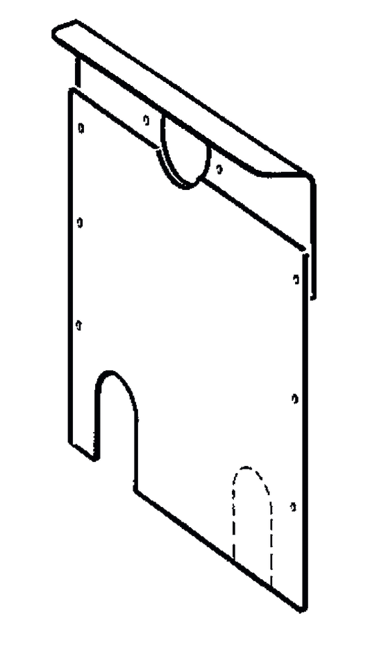 Rückwand links für S 2200 (B)