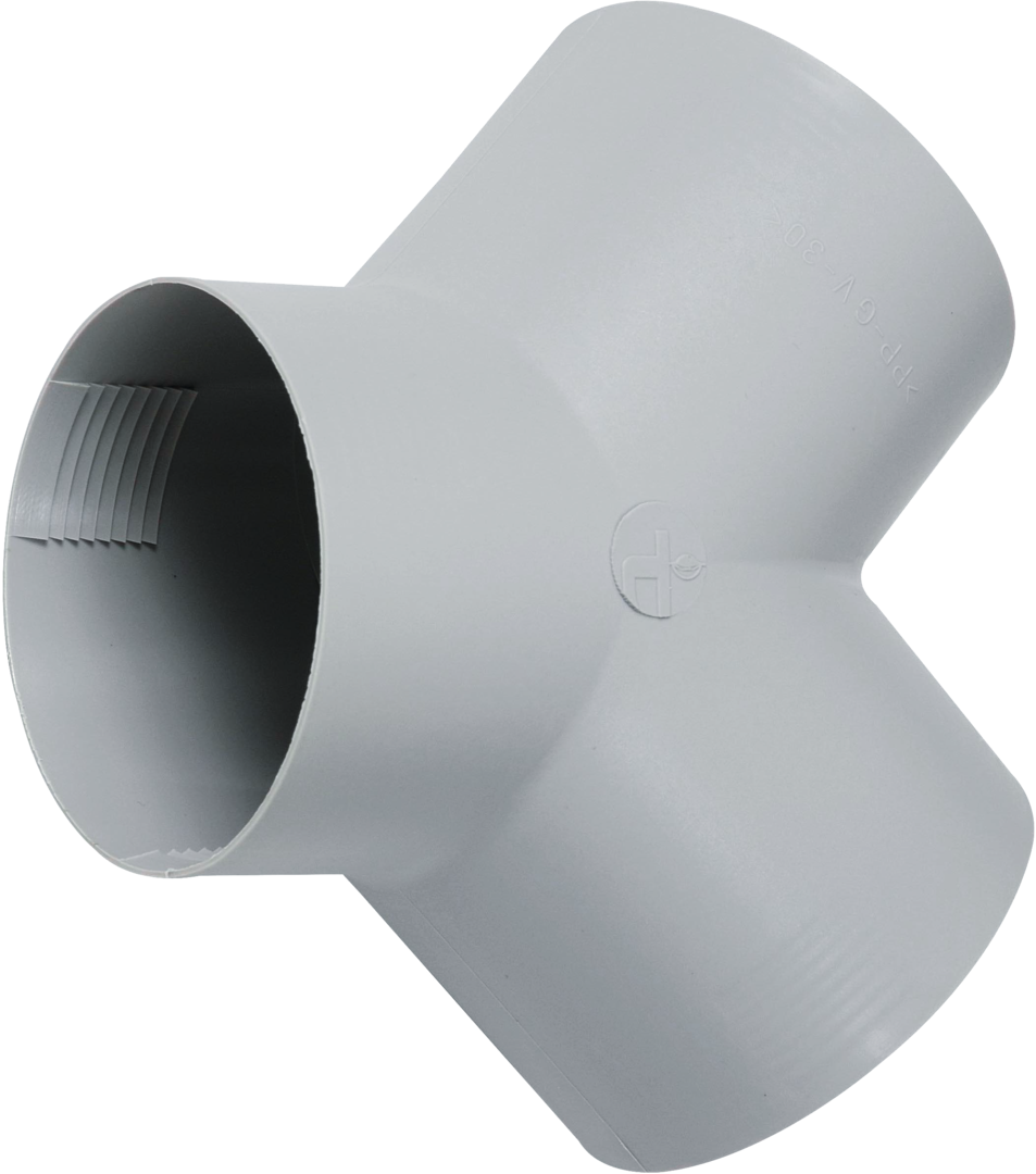 Y-Stück achatgrau 65-72 mm