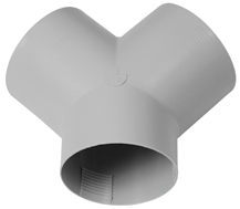 Y-Stück achatgrau 65-72 mm