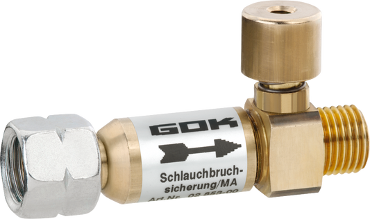 Schlauchbruchsicherung manuell