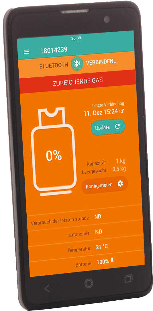 Gasflaschenfüllstandsanzeiger W8 SMART