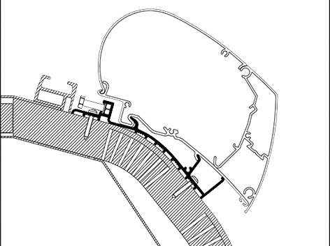 Adapter Carthago 350 cm ab 2014 (S) (B)