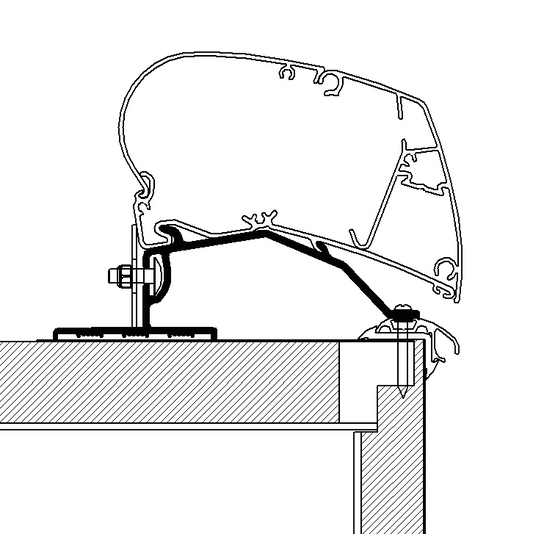Caravan Roof Adapter 350 cm (S)