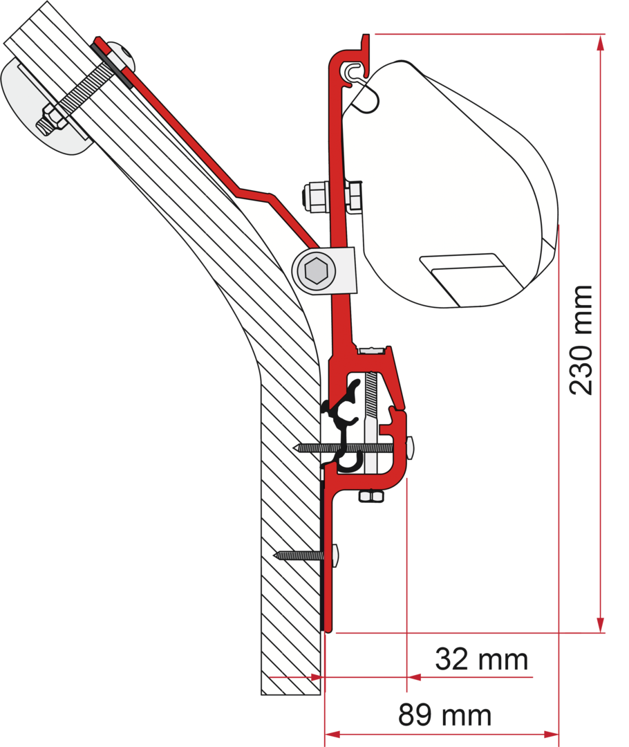 Adapter F35 Kit Eriba Touring (B)