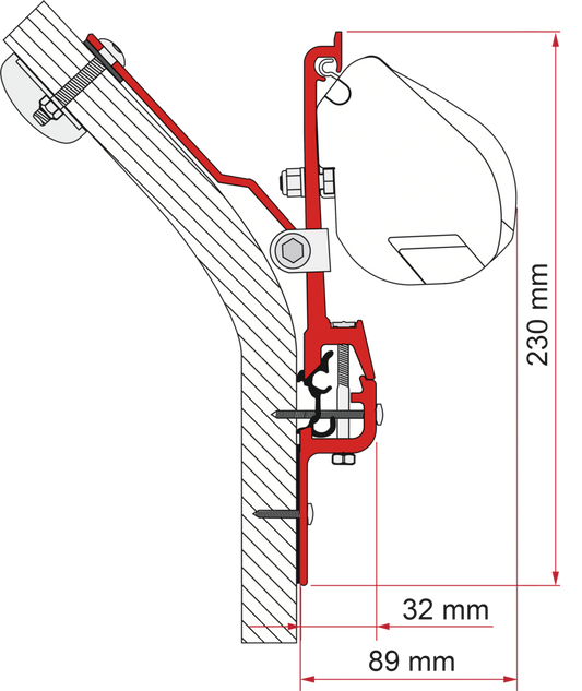 Adapter F35 Kit Eriba Touring (B)