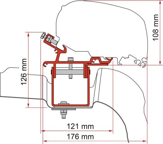Adapter F80-F65 Crafter-MAN L3 H3 ab 17