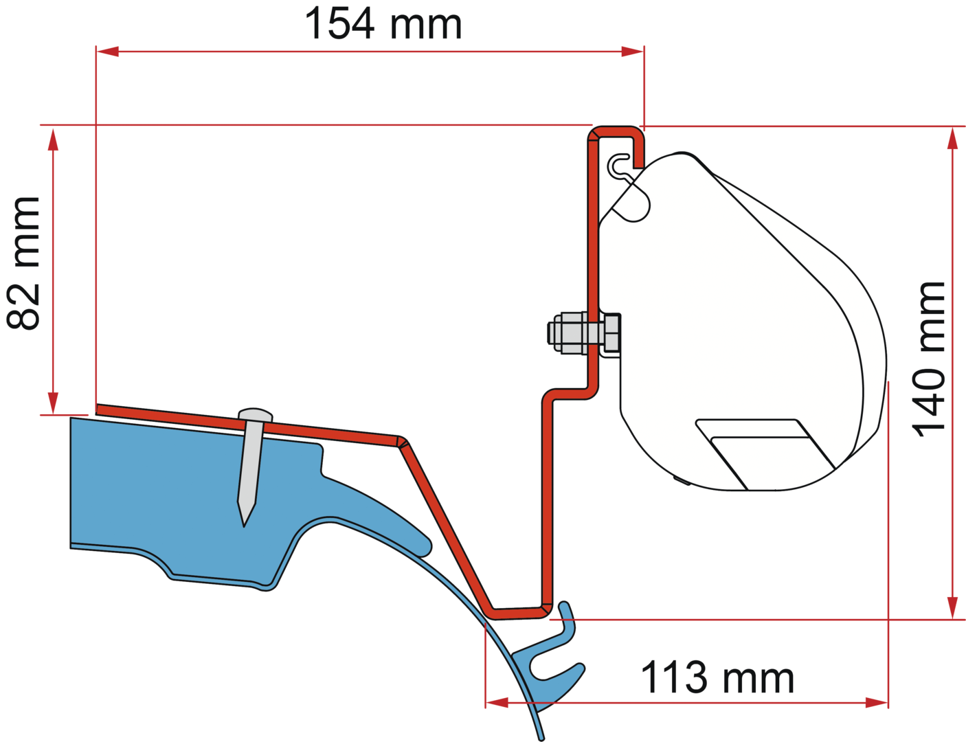 Adapter F35 Westfal. MB Vito Jules V