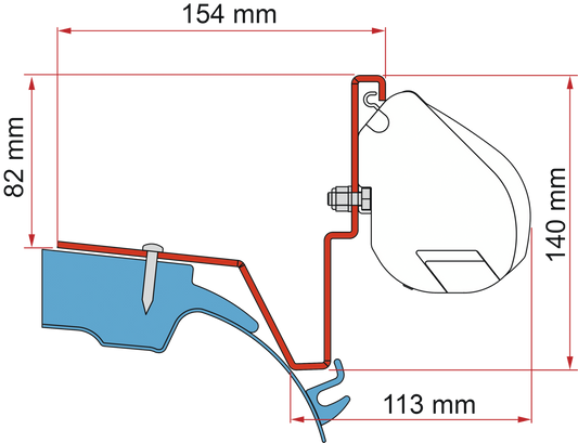 Adapter F35 Westfal. MB Vito Jules V