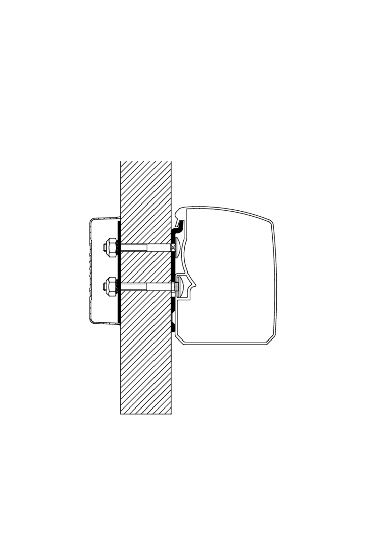 Adapter T 3200 - Flach Wand