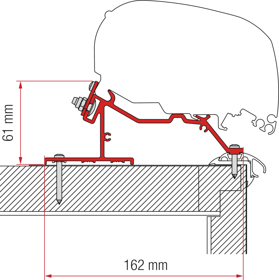 Adapter-Kit F80-F65 Caravan Roof