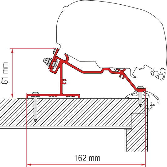 Adapter-Kit F80-F65 Caravan Roof