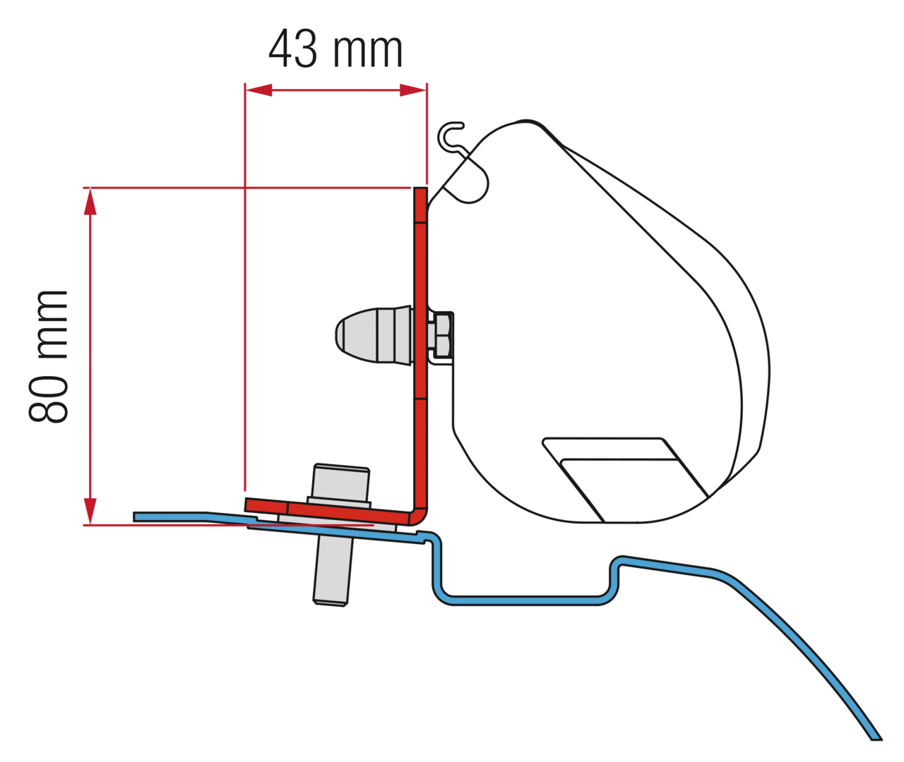 Adapter F35 Kit NissanNV200 (B)
