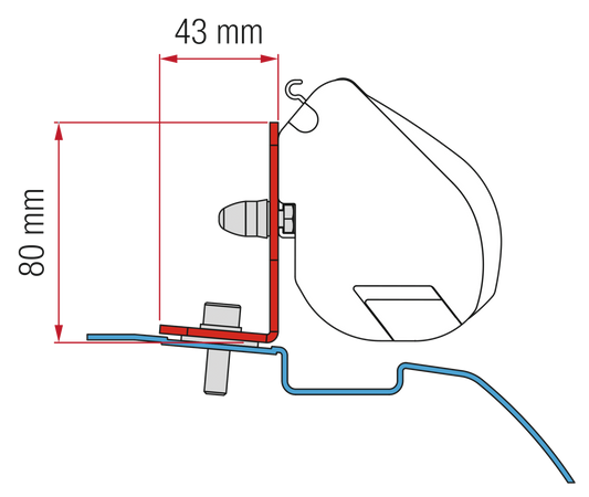 Adapter F35 Kit NissanNV200 (B)