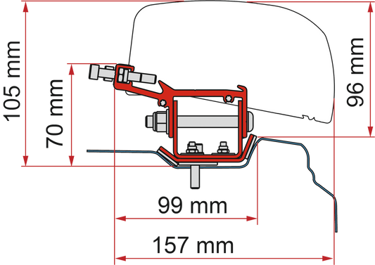 Adapter F40 Kit Renault Trafic L2 ab 14
