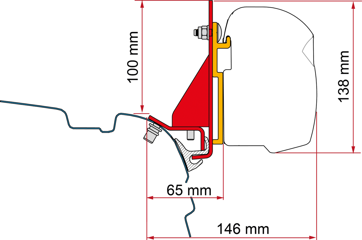 Adapter-Kit Combi Rail Bracket (B)
