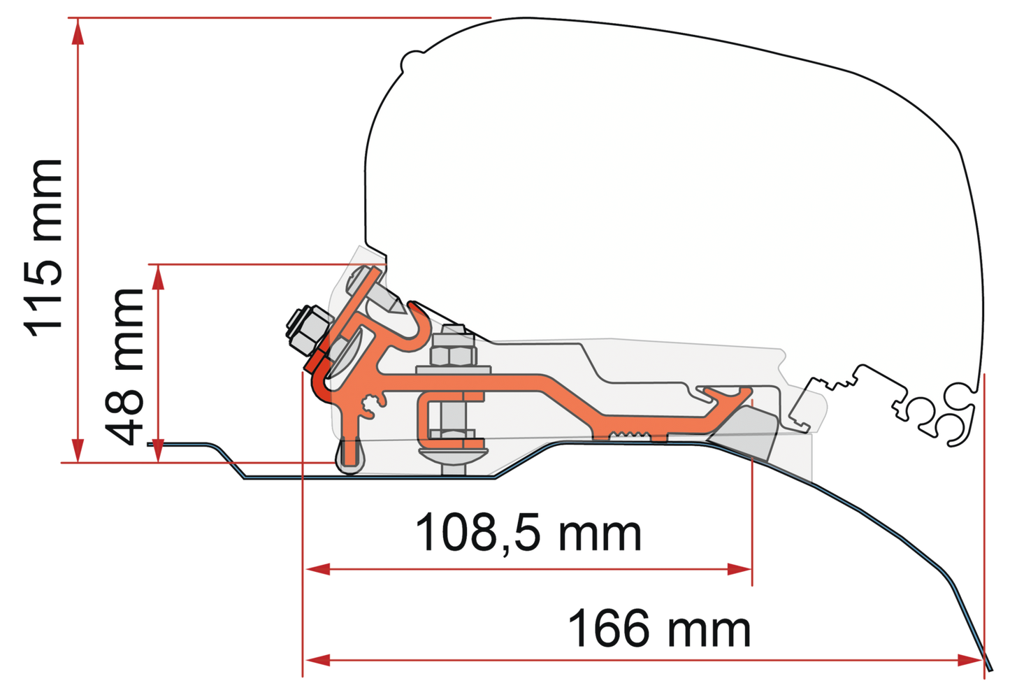 Kit Ducato Low Profile H2 - L4 silber