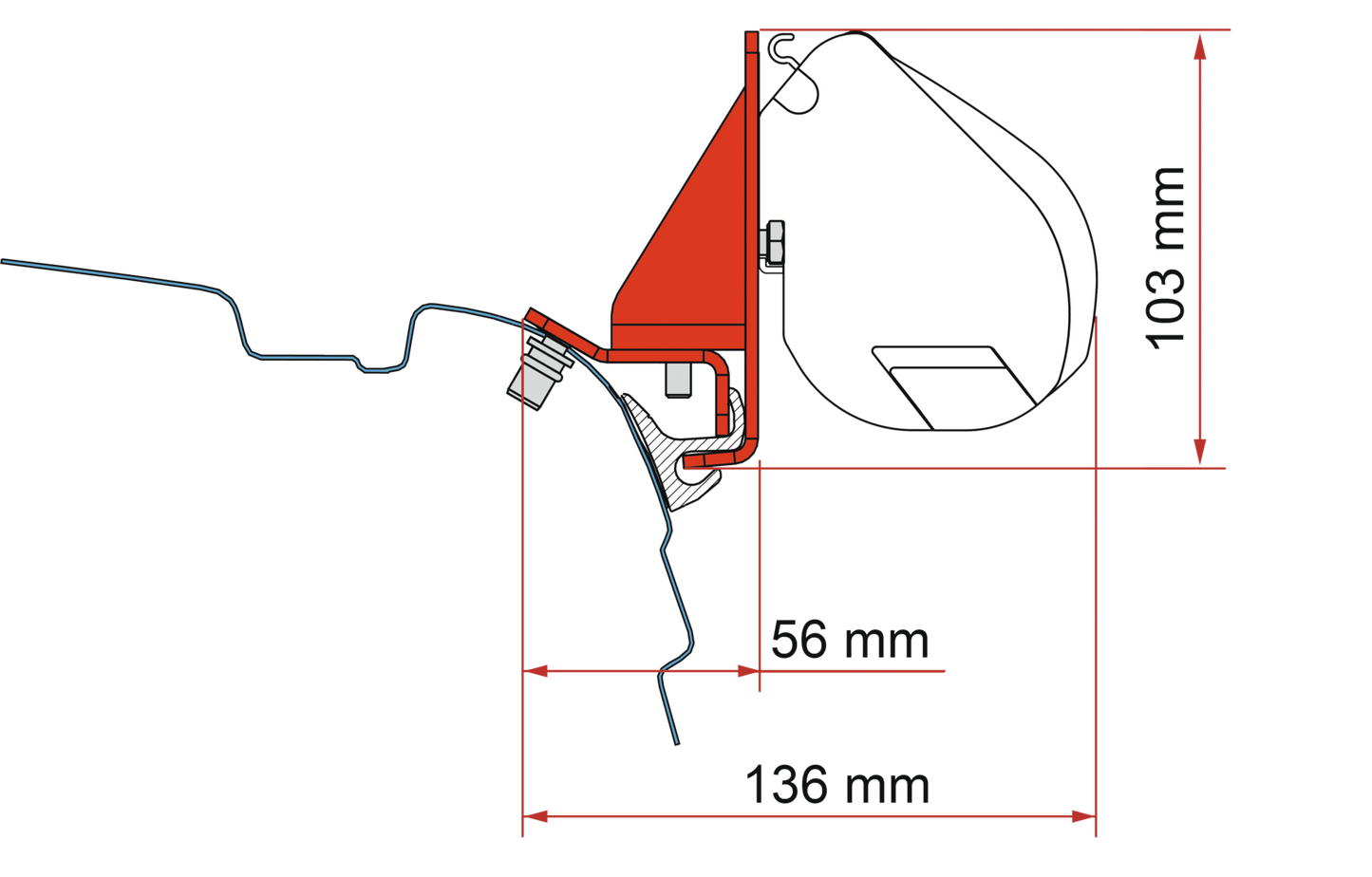 Adapter F35 Kit Combi Rail Bracket