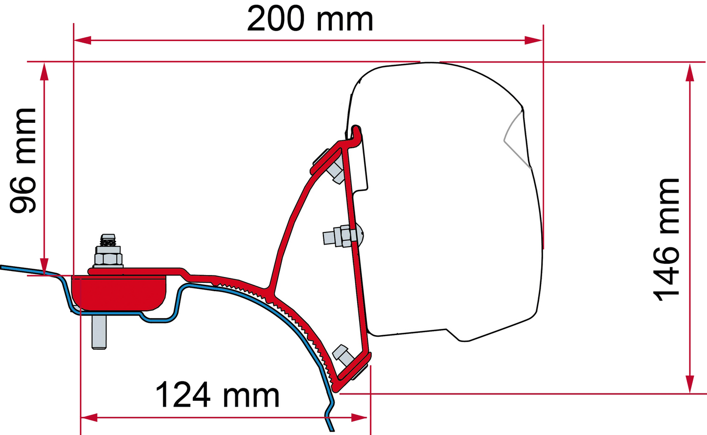 Adapter F43 Kit VW T5-T6 Multivan