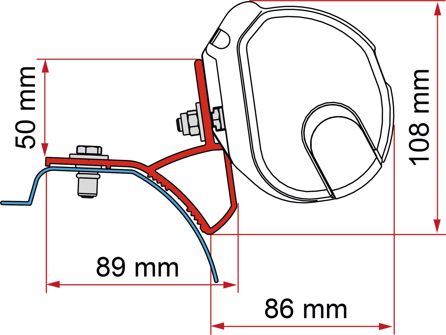 Adapter-Kit F35 Trafic/Vivaro 14-18