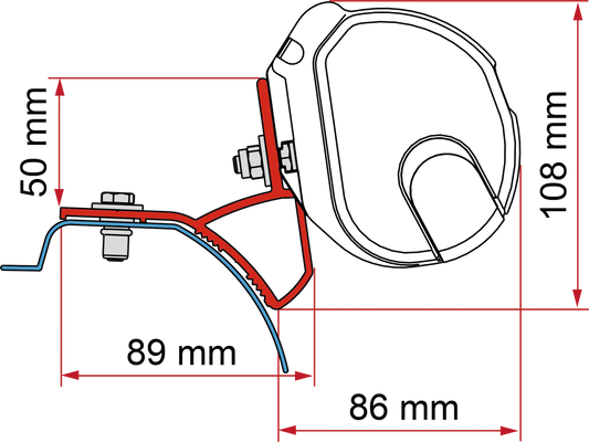 Adapter-Kit F35 Trafic/Vivaro 14-18