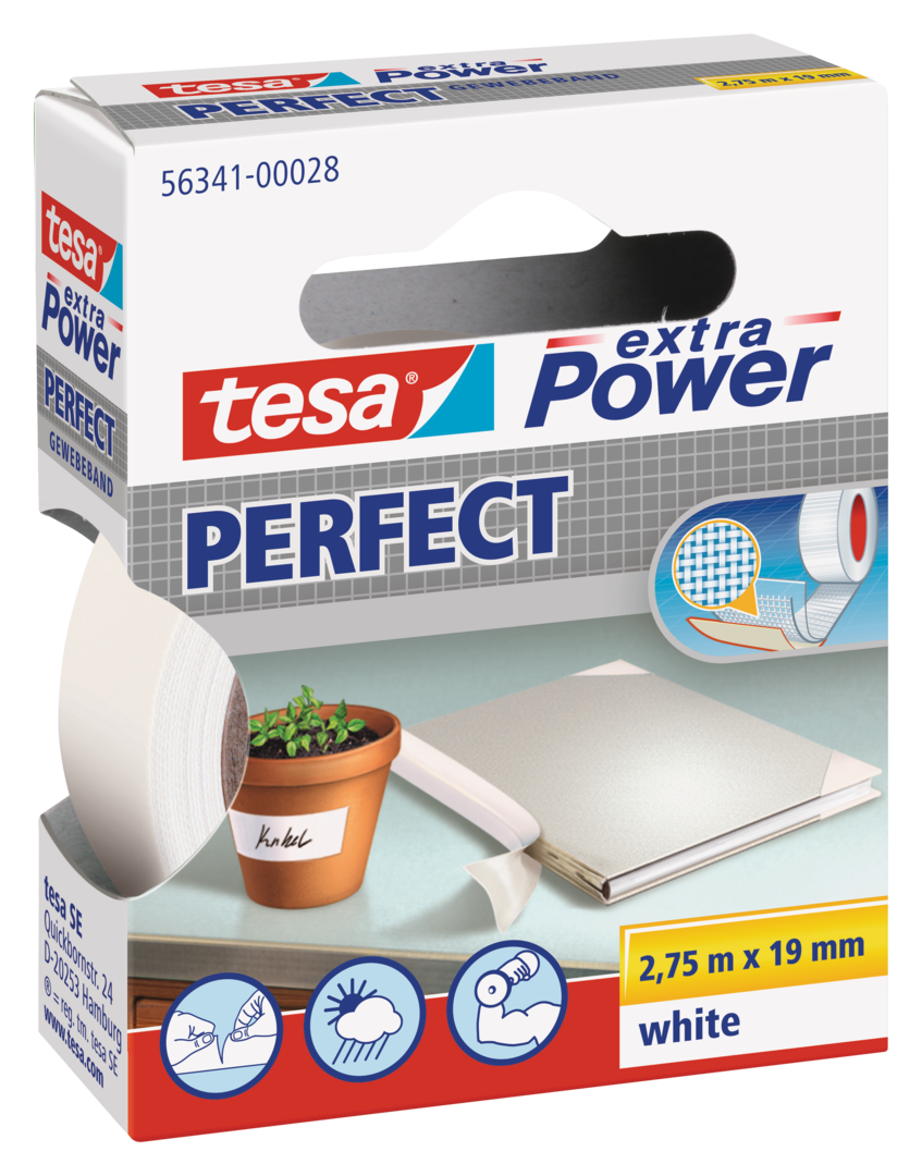 tesa® Extra Power® Perfect weiß275-19(R)