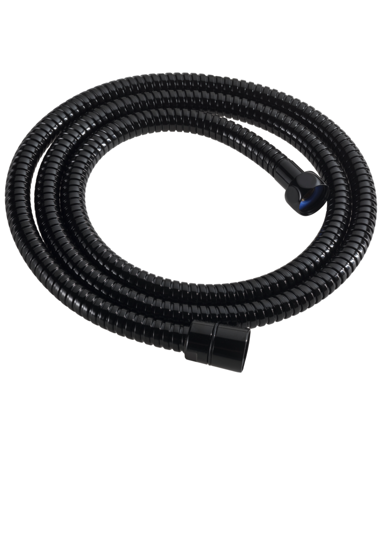 Brauseschlauch schwarz 1,5m G1/2+3/8