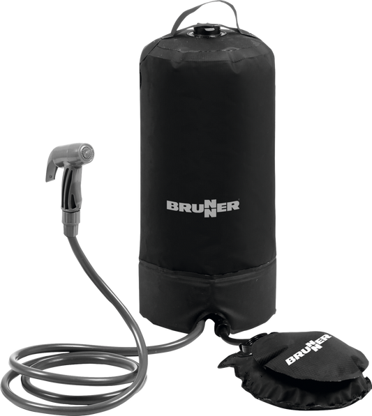 Outdoordusche mit Fußpumpe
