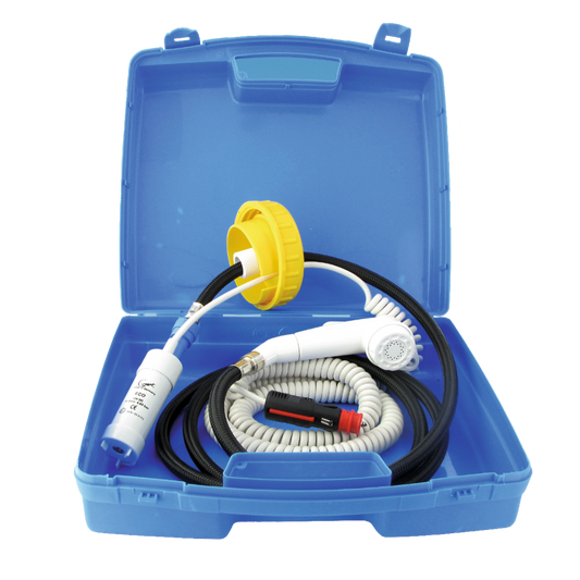 Mobildusche im Koffer