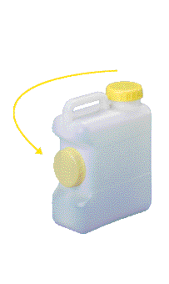 Weithals-Kanister 10 l mit Deckeldepot